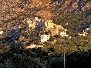 Lama-village-corse